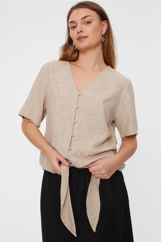 FQLAVA BLOUSE 204238 SAND MELANGE